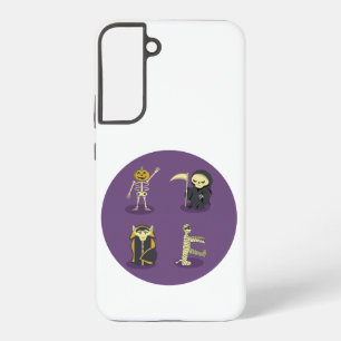Funda Para Samsung Galaxy S22+ Esqueleto de Halloween Drácula Momia Segador