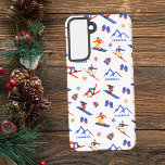 Funda Para Samsung Galaxy S21 Esquí Formigal España Aragón Patrón de snowboard<br><div class="desc">Un divertido patrón de esquí de invierno para la estación de esquí Formigal en el Pirineo Aragonés español,  España,  Aragón,  Europa. Idea de regalo perfecta para los amantes de los deportes de invierno: esquí,  snowboard,  freestyle,  salto de esquí,  esquí de fondo.</div>