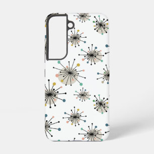 Funda Para Samsung Galaxy S22 Estallido de estrella de la era atómica retro de m