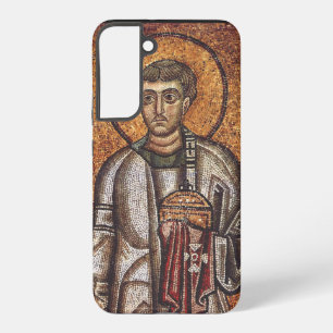 Funda Para Samsung Galaxy S22+ Estampa de arte en mosaico ortodoxo de San Lorenzo