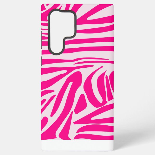 Funda Para Samsung Galaxy Estampado de cebra rosa (Reverso )