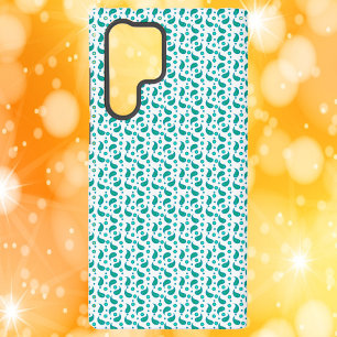 Funda Para Samsung Galaxy S22 Ultra Estampado de paisley moderno en verde azulado con 