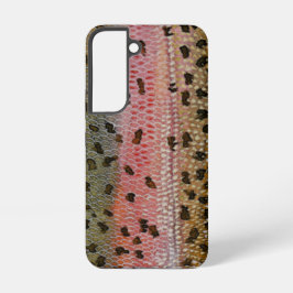 Funda Para Samsung Galaxy S22 Estampado de piel de trucha arcoíris