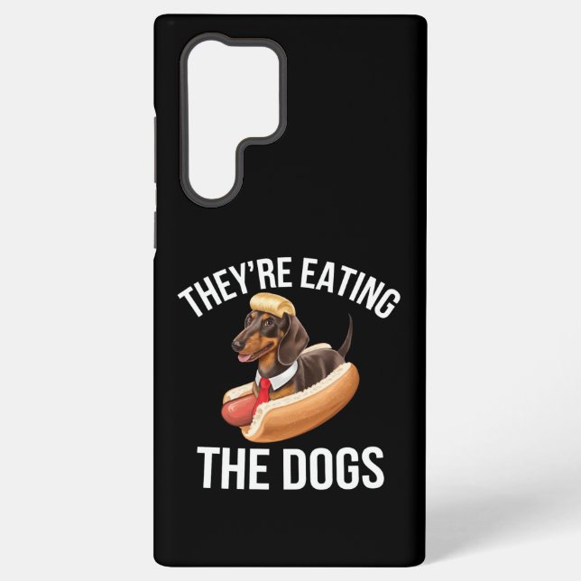 Funda Para Samsung Galaxy Están comiendo el debate de los perros Donald Trum (Reverso )