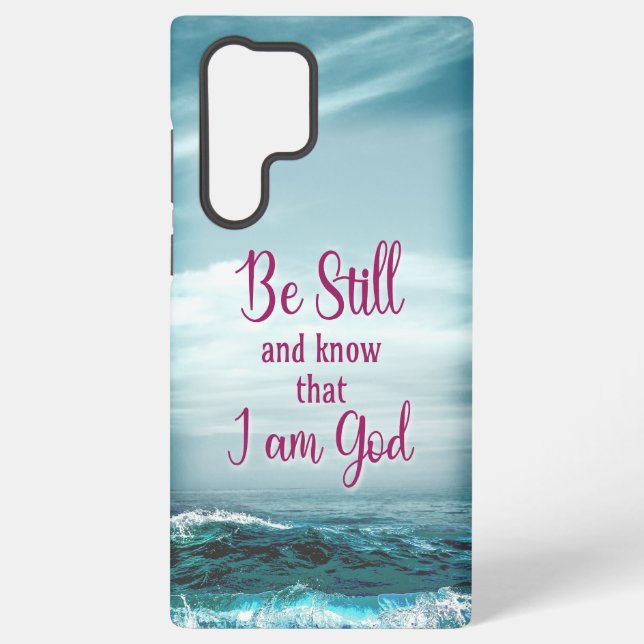 Funda Para Samsung Galaxy Estar quieto y saber que soy Dios (Reverso )