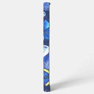 Funda Para Samsung Galaxy S22 Ultra Estética Soñadora de Mariposa Azul Celestial Oscur