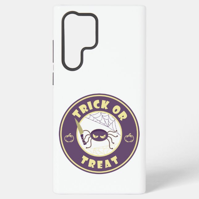 Funda Para Samsung Galaxy Estilo de araña halloween Starbucks (Reverso )