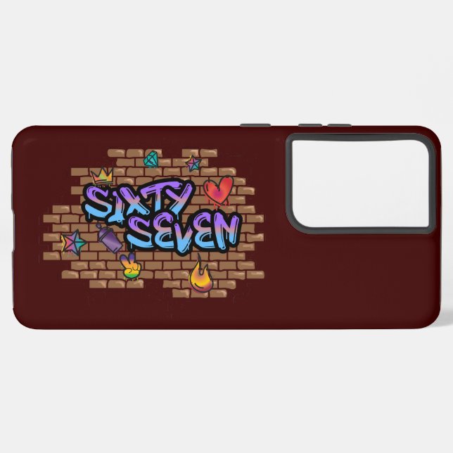 Funda Para Samsung Galaxy Estilo de grafiti 67 (Reverso Horizontal)