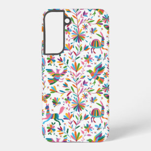 Funda Para Samsung Galaxy S22+ Estilo Otomi Mexicano Patrón Brillante