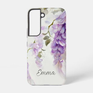 Funda Para Samsung Galaxy S22 Estilo pictórico Wisteria púrpura