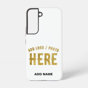 FUNDA PARA SAMSUNG GALAXY S22 ESTILOSO MODERNO PERSONALIZABLE BLANCO VERIFICADO 