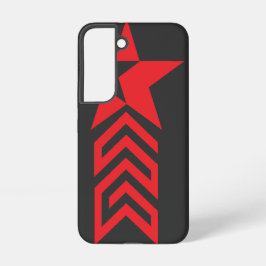 Funda Para Samsung Galaxy S22 Estrella Roja con Flechas de Chevron