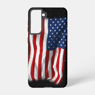 Funda Para Samsung Galaxy S21 Estrellas y bandas Bandera Patriótica Estadouniden