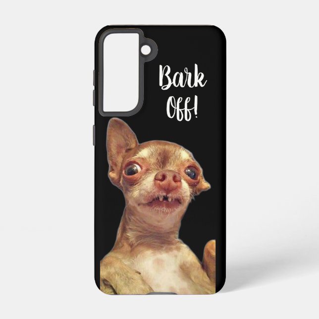 Funda Para Samsung Galaxy Estuche Bambi Phone "Bark Off" (Reverso )
