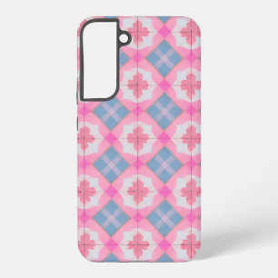 Funda Para Samsung Galaxy S22+ Estuche de color rosa y azul para el patrón de mos