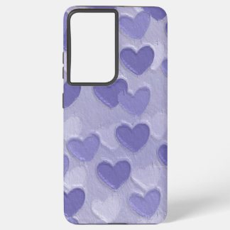 Funda Para Samsung Galaxy S21 Ultra Estuche de teléfono de corazón púrpura | Samsung G