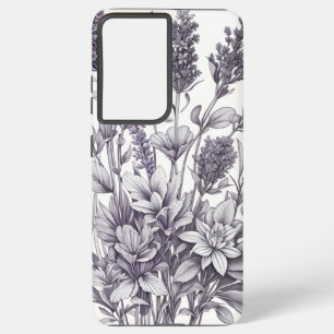 Funda Para Samsung Galaxy S21 Ultra Estuche de teléfono de flor