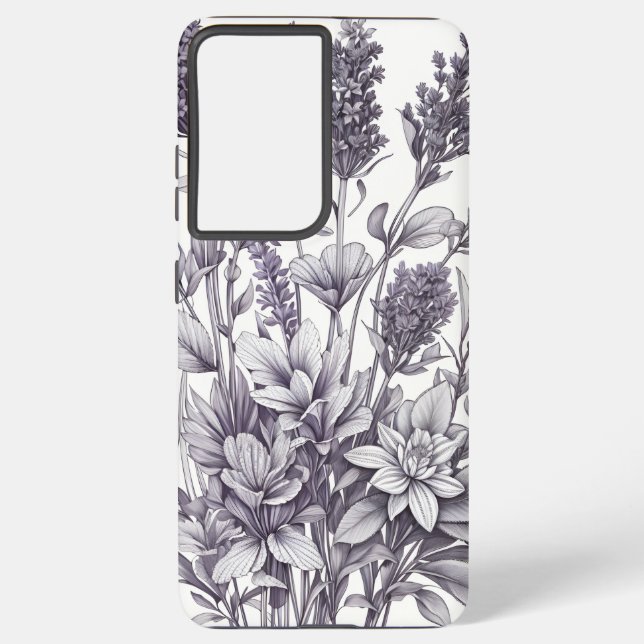 Funda Para Samsung Galaxy Estuche de teléfono de flor (Reverso )