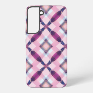 Funda Para Samsung Galaxy S22+ Estuche de teléfono de patrón geométrico rosado y