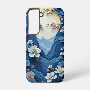 Funda Para Samsung Galaxy S22 Estuche de teléfono de porcelana azul y blanca - C