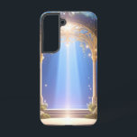 Funda Para Samsung Galaxy S22 Estuche de teléfono Ethereal Forest Archway<br><div class="desc">Lleva un trozo de puro encanto contigo por todas partes. Este impresionante estuche de teléfono presenta una visualización etérea de una arcada ornamentada bañada con brillantes vigas de luz dentro de un bosque místico. El frondoso follaje y los brillantes detalles rodean un camino de piedra que conduce a una plataforma...</div>