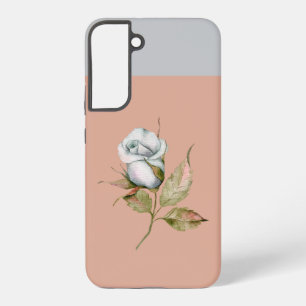 Funda Para Samsung Galaxy S22+ Estuche de teléfono S21 para Rosa único gris claro