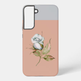Funda Para Samsung Galaxy S22+ Estuche de teléfono S21 para Rosa único gris claro
