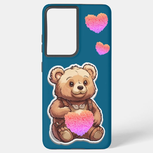 Funda Para Samsung Galaxy Estuche de teléfono Teddy Bear (Reverso )