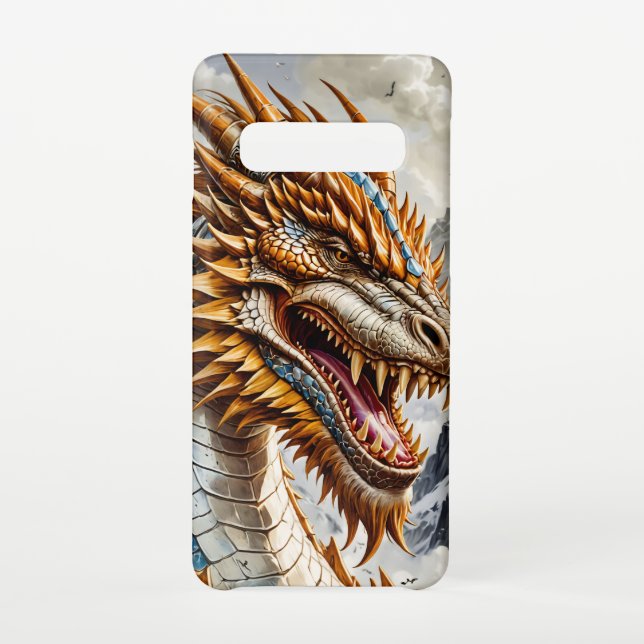 Funda Para Samsung Galaxy Estuche Epic Golden Dragon Phone (Reverso)