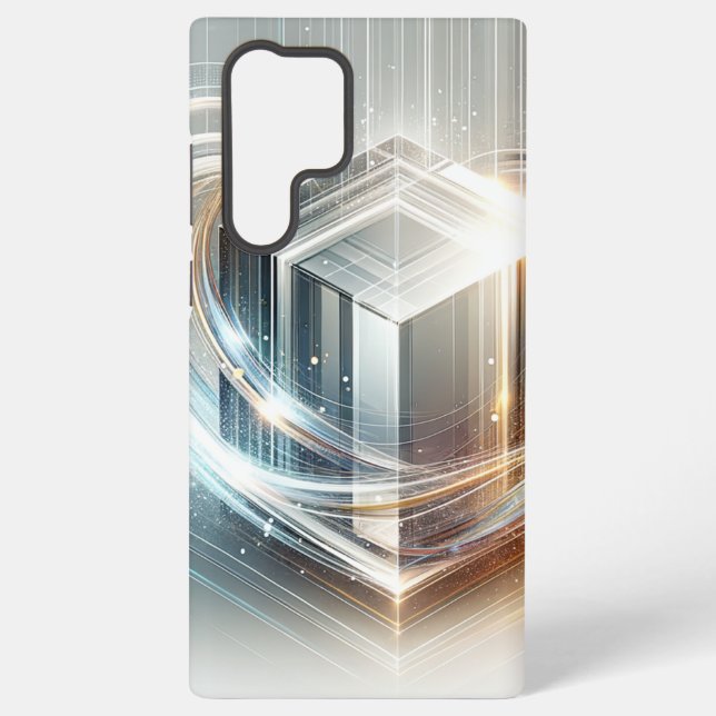 Funda Para Samsung Galaxy Estuche Futurista Elegante Para Teléfono De Estilo (Reverso )