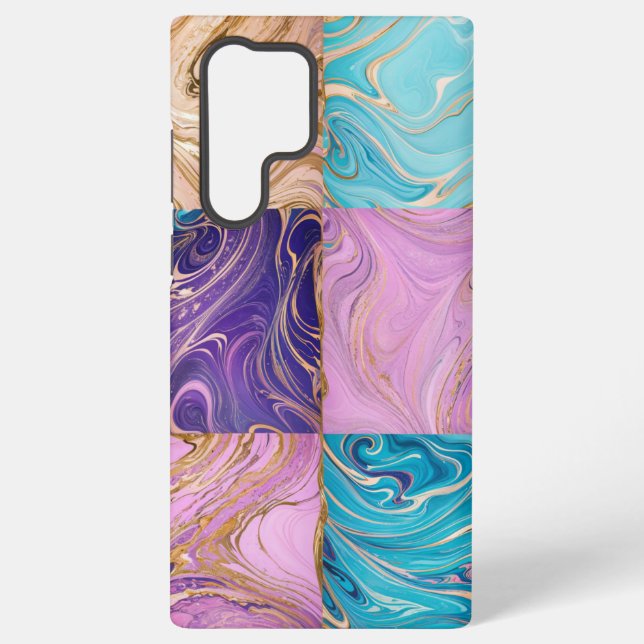 Funda Para Samsung Galaxy Estuche Marble Swirl Phone (Reverso )
