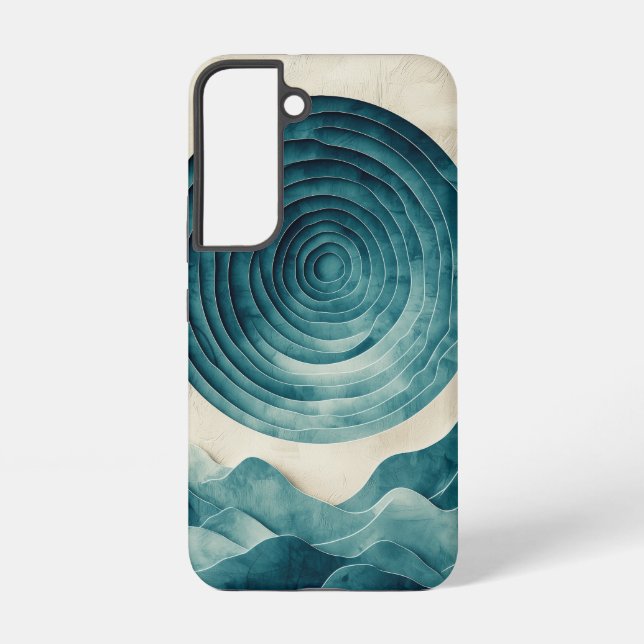 Funda Para Samsung Galaxy Estuche Ocean Spiral Vortex Phone (Reverso )