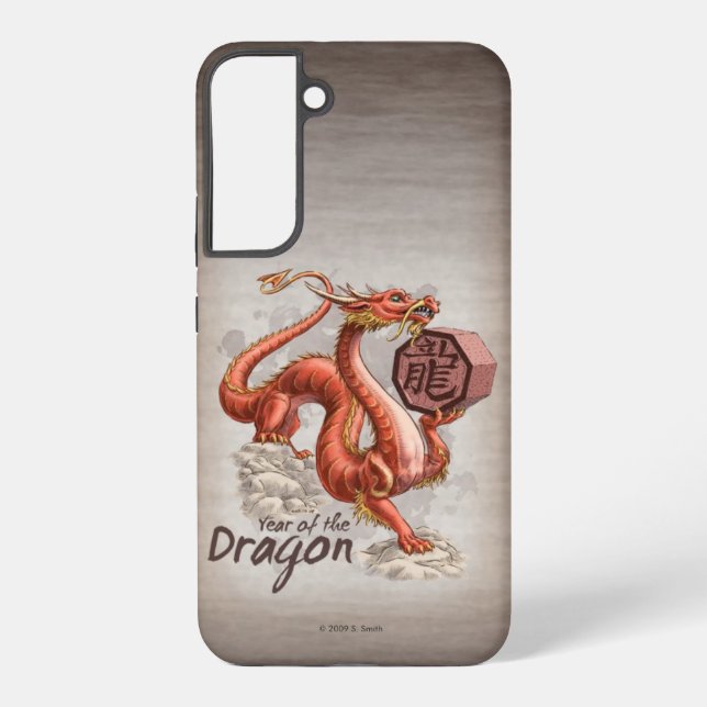 Funda Para Samsung Galaxy Estuche para iPhone de arte zodiaco chino del año  (Reverso )