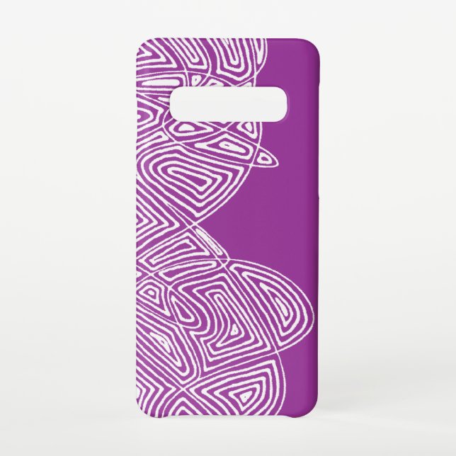 Funda Para Samsung Galaxy Estuche para iPhone de ondas rosadas (Reverso)