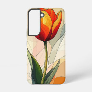 Funda Para Samsung Galaxy S22 Estuche para teléfono brillante Tulip en negrita