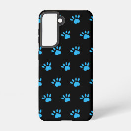 Funda Para Samsung Galaxy S21 Estuche para teléfono de impresión de paw (negro y