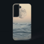 Funda Para Samsung Galaxy S22 Estuche para teléfono marea iluminado por luna<br><div class="desc">Este relajante diseño cuenta con un mar tranquilo bajo la suave mirada de una luna llena,  ideal para los amantes de las noches tranquilas.</div>