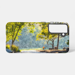 Funda Para Samsung Galaxy S21 Estuche para teléfono Samsung Dogwood Stroll Paint