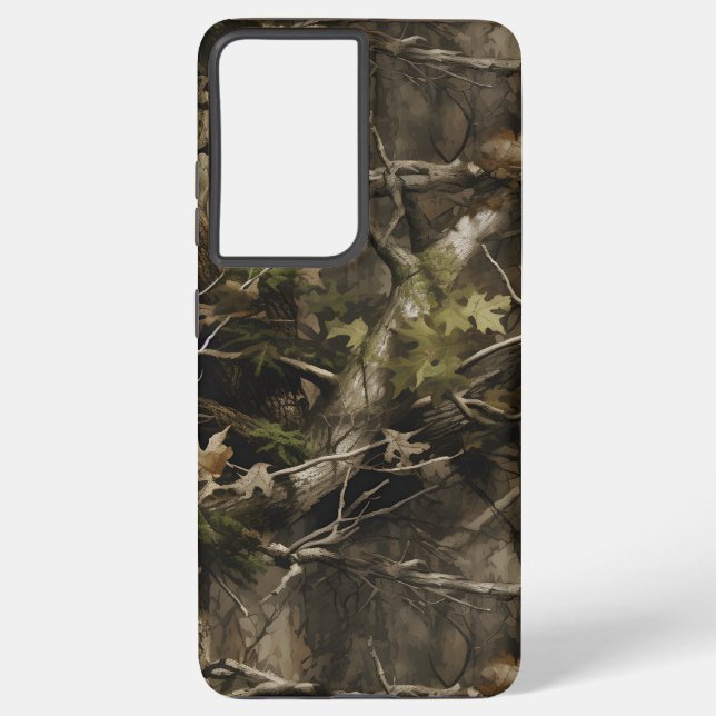 Funda Para Samsung Galaxy Estuche Real Tree Camouflage Phone (Reverso )