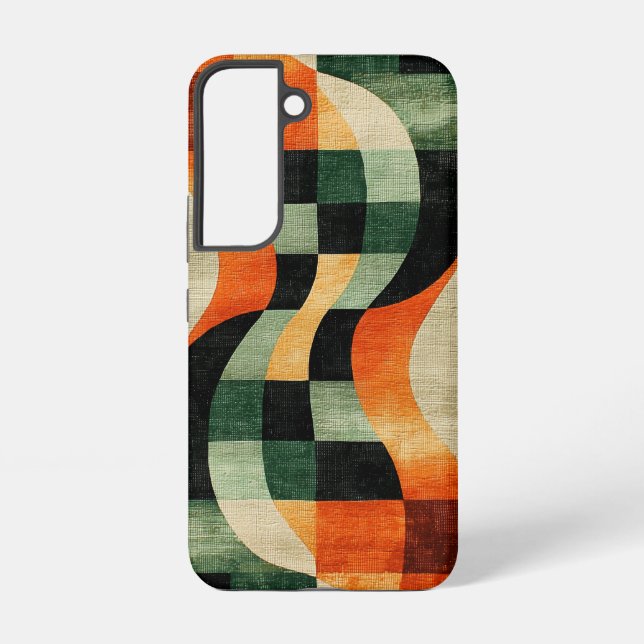 Funda Para Samsung Galaxy Estuche Retro Optical Swirl Phone (Reverso )