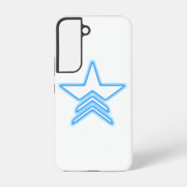 Funda Para Samsung Galaxy S22 Estuche Samsung Commander Estrella Azul Brillante
