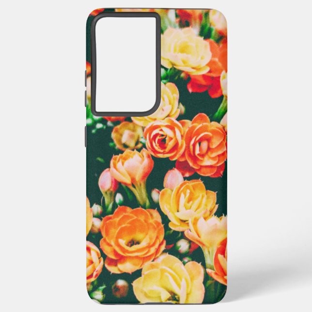 Funda Para Samsung Galaxy Estuche Samsung Galaxy Phone, Floral, hermoso (Reverso )