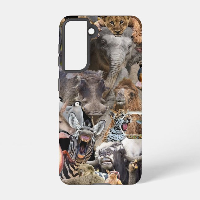 Funda Para Samsung Galaxy Estuche Samsung Galaxy S21 Animal Chat Phone (Reverso )