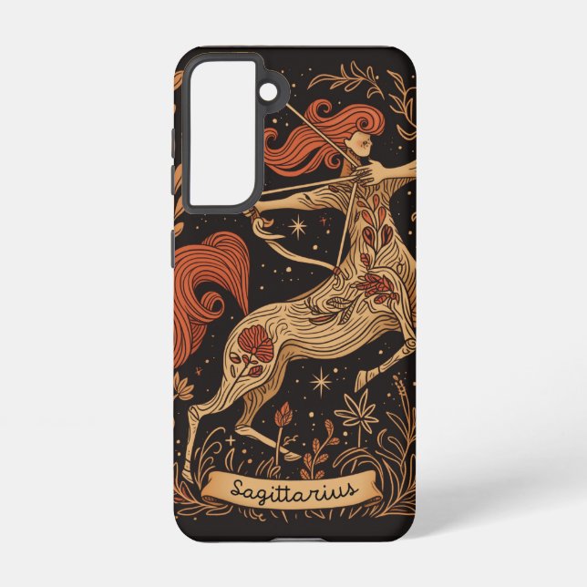 Funda Para Samsung Galaxy Estuche Samsung Phone Sagittarius Celestial Zodiac (Reverso )