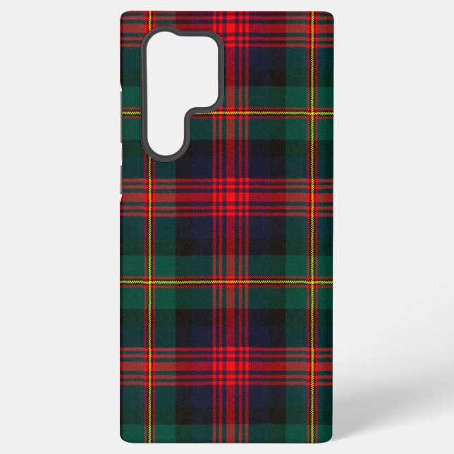 Funda Para Samsung Galaxy Estuche Tartán Rojo, Verde y Azul (Reverso )