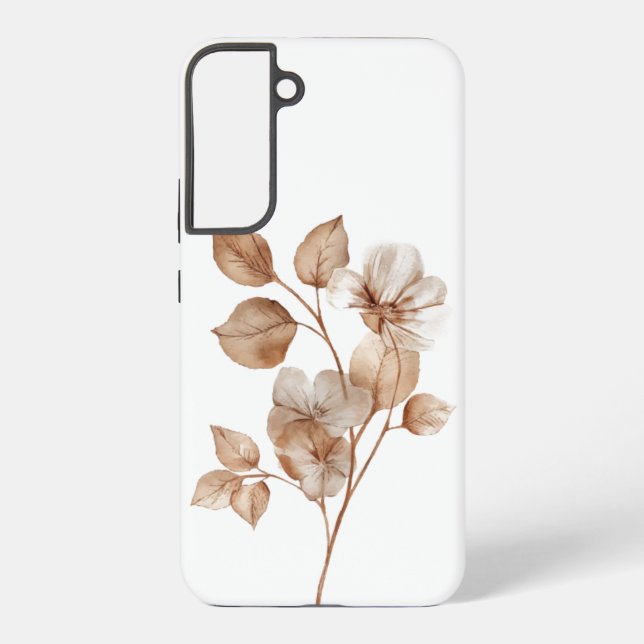 Funda Para Samsung Galaxy Estuche Y Cubiertas Elegantes Para Teléfono Floral (Reverso )