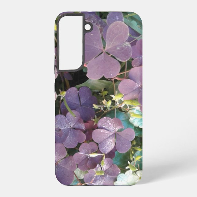 Funda Para Samsung Galaxy Estuches de iphone PURPLE CLOVER /zazzle mmetropol (Reverso )