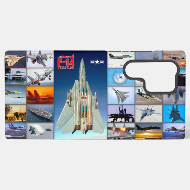 FUNDA PARA SAMSUNG GALAXY F-14 "MONTAJE" TOMCAT (Reverso Horizontal)