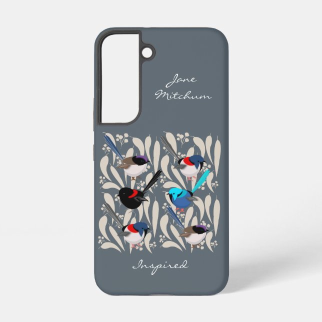 Funda Para Samsung Galaxy Fairy Wrens Funda-Mate (Reverso )