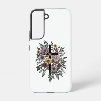 Funda Para Samsung Galaxy S22 Faith and Flowers
